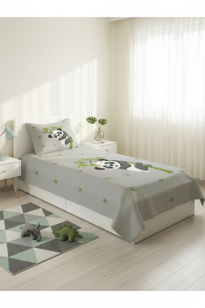 milroma Panda Neşesi Children's Pique Set