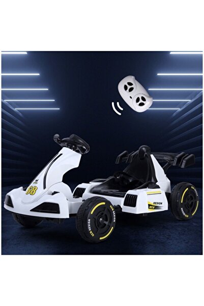 dalip Electric Ride-On Kart, Remote Control, Adjustable, 2 Speeds, Lights & Sound, For Children 1.2