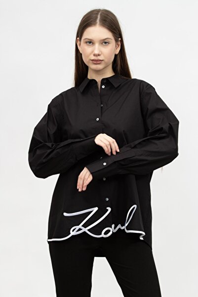 Karl Lagerfeld Hem Signature Kadın Gömlek