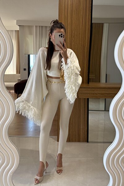 Gizem Ecemiş Katanya Ekru Füzo Toparlayıcı Tayt