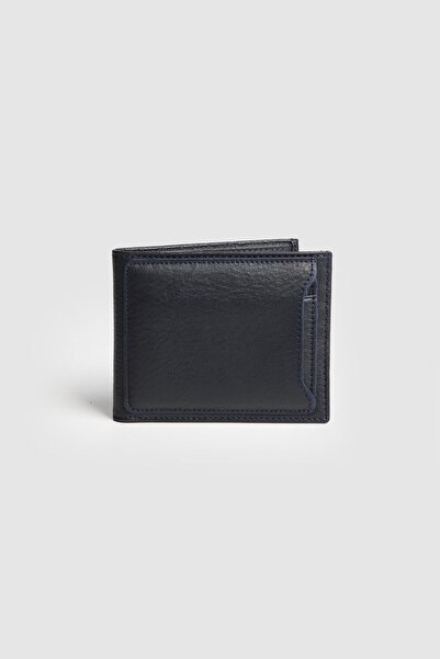 La La'Graccio Paris La'Graccio Paris Men's Genuine Cowhide Leather Wallet with Extra Card Holder Navy Blue