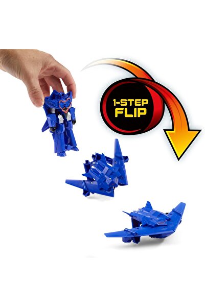 transformers EarthSpark 1-Step Flip Changer Soundwave Figure, 10 cm