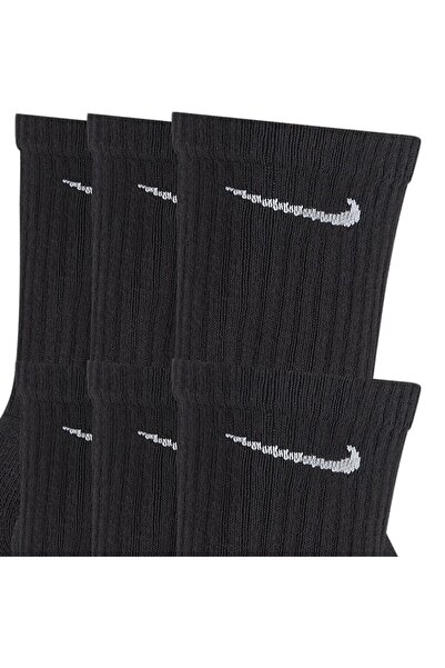 Nike Everyday Cushioned Training Crew socks - set of 6 pairs, black, 34-38