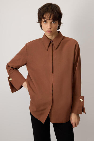 Touché Privé Wide Cuffed POPLIN SHIRT
