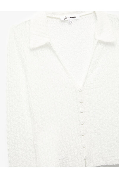 Koton White Women's Long Sleeve T-Shirt