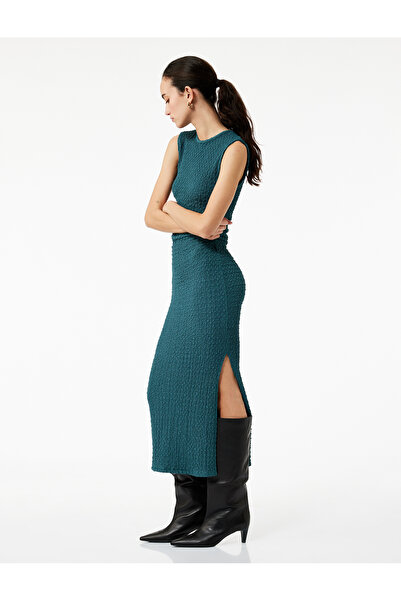 Koton Green Women's Midi Column Dress