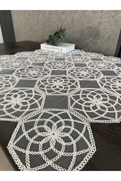 sewev غطاء طاولة دانتيلي فيسكوس (إيكرو)