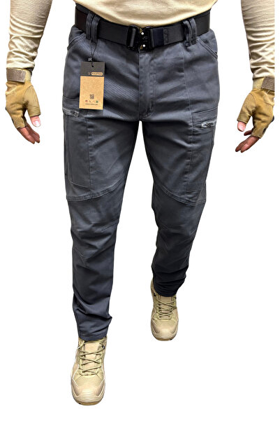 Polviton Men's Cargo Pants Tactical Side Pockets