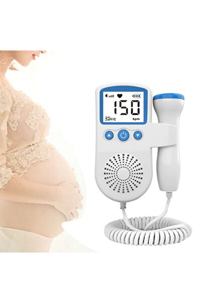 Flippy Flippy Fetal Doppler Monitor, Heart Rate, 4.5 cm LCD Screen, from 9 Weeks, 12.8x9.6x3 cm, Blue