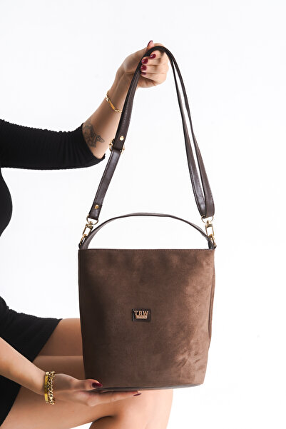 Solo Bag Women's Brown Suede Soft Shoulder Handle Crossbody Bag