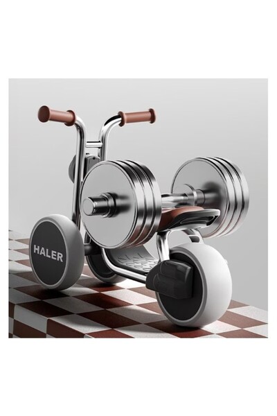 dalip Balance Bike for Children (1-6 yrs) – LED, No Pedals, Plastic, Gray