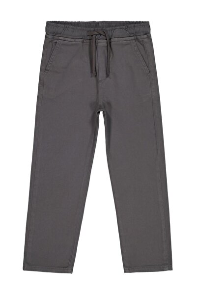 Civil Boys Elastic Waist Chinno Pants for Ages 6-9 - Gray 7-8 Years