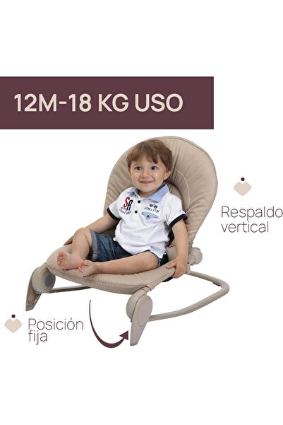 Chicco Hooplà Bouncer 0-18 kg, Beige Re_Lux