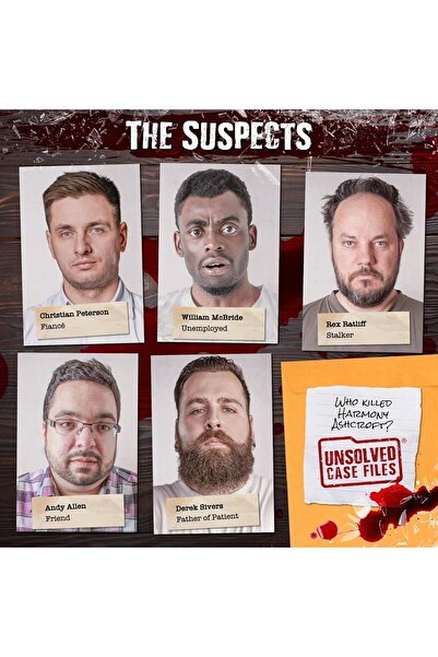 007 Unsolved Case Files – "Ashcroft, Harmony" Murder Mystery Detective Game (Paper, Multicolor)