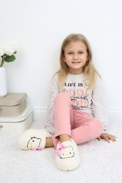 Aiw Hello Kitty Figürlü Sevimli Peluş Panduf – Fuşya| Rahat, Sessiz ve Kaymaz Taban