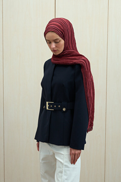 cs camellia scarf Şal de muselină Ecru Dreams - Cireş