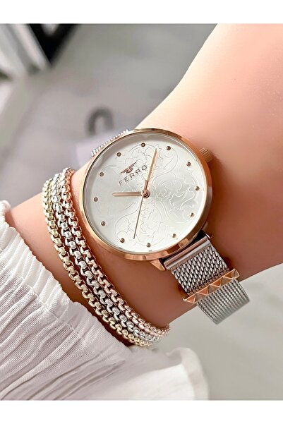 FERRO Women's Wristwatch - Original Product - Bracelet Gift - 3 Atm Waterproof