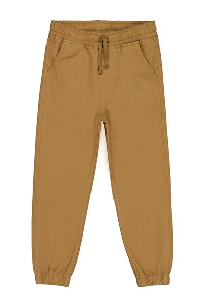 Civil Boys 6-9 Years Old Pants with Elastic Waistband - Brown7-8 Years Old