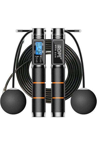 fulina Cordless Jump Rope, with Counter, Workout Jumping Rope with Steel Ball Bearings, Adjustable Length