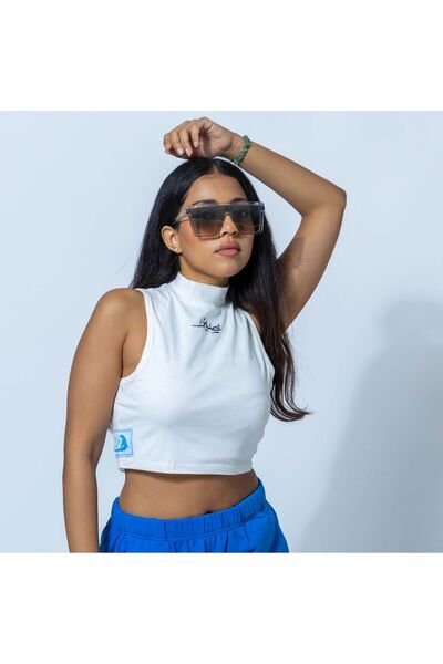 WRL Crop Top (Patience) - Off White