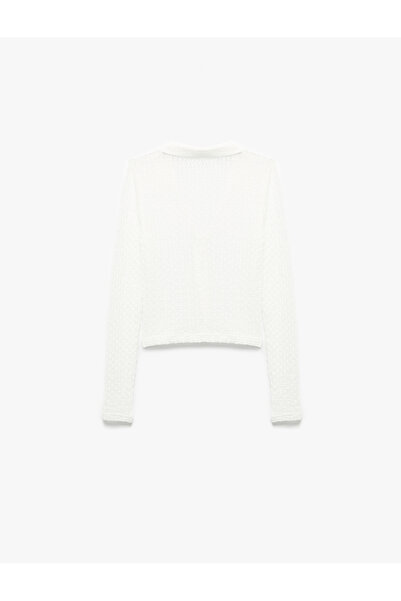 Koton White Women's Long Sleeve T-Shirt