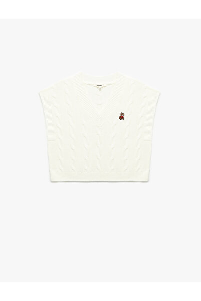 Koton سترة نسائية كبيرة الحجم باللون البيج