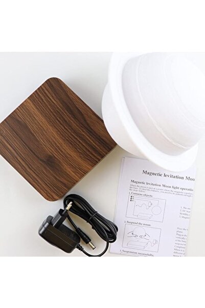 Kiko-ershaa Magnetic Levitation Saturn Lamp LED Night Light 3D Floating 360° Rotating Desk Lamp