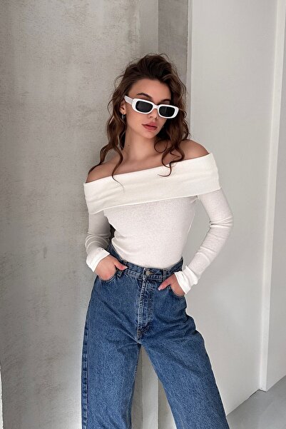 XELA PULOVER MADONNA CU GULER CU MANELE LUNGHE tricotaj cu striații