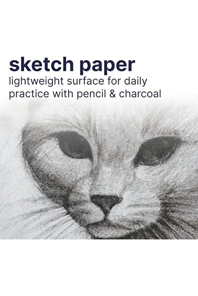 Strathmore 200 Series Sketch Pad, 8.5 x 11 in, 100 Sheets, Side Wire Sketchbook