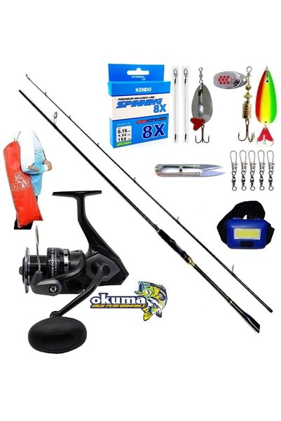 Oslo Okuma Wave Power 4000 244cm 8-42gr Zen Pro Karbon Turna Spin Olta Takımı Seti