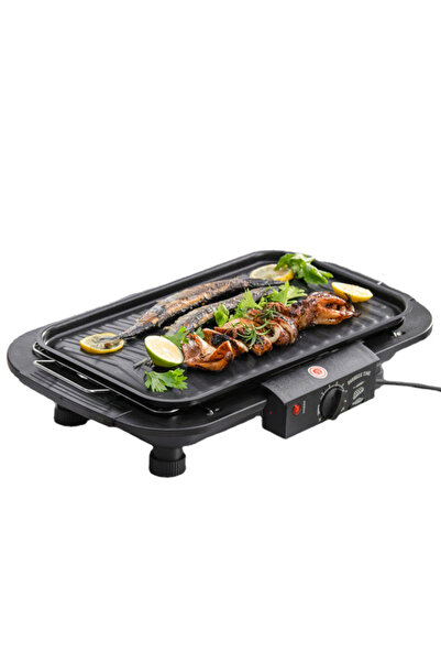 Sumkyle Smokeless Indoor Electric Grill Copper Extra Large Nonstick Grill Indoor BBQ Adjustable Temperature
