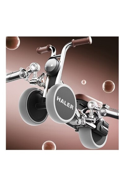 dalip Balance Bike for Children (1-6 yrs) – LED, No Pedals, Plastic, Gray