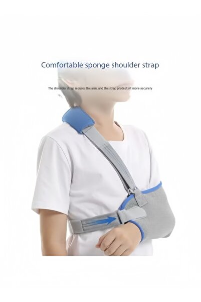 Genaric Kids Arm Sling Shoulder Immobilizer with Waist Strap Sponge Filled Design Arm