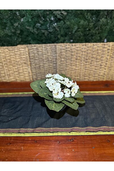 ASÇ YAPAY ÇİÇEK Afrika Menekşe Beyaz