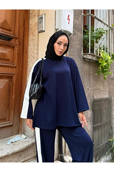 Moda Krash SET SPORTIV MODAL DETAILAT CU STRIPES