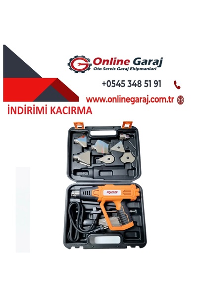 Rico 1750W Prof Sıcak Hava Tabancası Seramik Rezistans