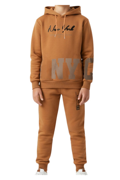 ALG طقم ملابس للأولاد يتكون من قطعة علوية وسفلية مع قلنسوة