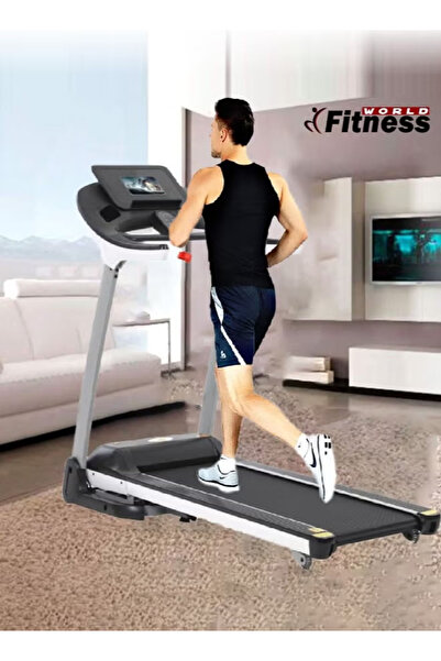 Fitness World 3.5 HP Foldable Electric Treadmill Walking and Running Machine with a Weight Capacity of Up to 130 kg
