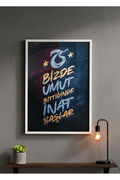 BuzzDesigns TRABZONSPOR Temalı İNAT Tablosu (Çerçeveli)