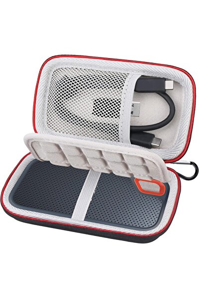 Lacdo Hard Carry Case for SanDisk Extreme Portable SSD (SDSSDE60/61) - EVA Shockproof Waterproof, Bl