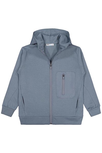 Civil Boys Labeled - Micro Paneled 10-13 Years Old Cardigan - Gray 11-12 Years Old