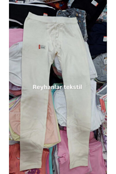 Ceylanoğlu Men's Winter Thermal & Thermal Warm Towel Waist Bottom Underwear Long Leggings Don Gray