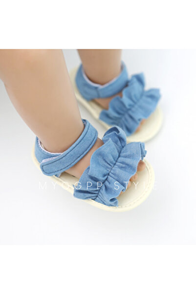 BebeNou Sandale cu volane din denim MD1904-3-p15.6-9m (Mărimea 19)