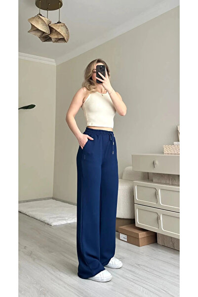 DEFNECE BUTİK Sports Comfortable Sweatpants - Navy Blue