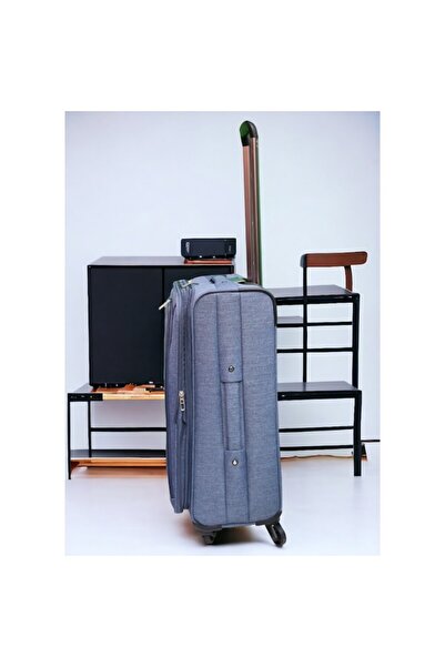 DEJUNO Valiză tip troler, 58x41x29 cm, My Travel DJ-626, 24", albastră