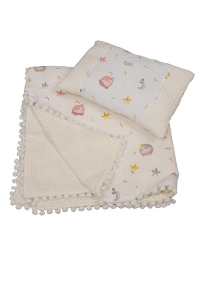 Letizia طقم فراش ثلاثي القطع من القطن 100% بنمط دريم، قابل للفتح من الجانبين،...