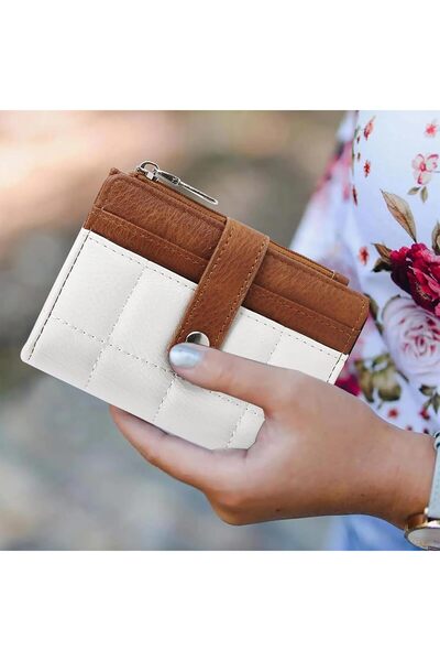 X SPRING Women's Small Wallet - Ultra-Thin PU Leather Credit Card Holder with Multiple Card Slots, R
