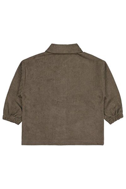 Civil Boys 2-5 Years Old Shirt with Elasticated Sleeves - Khaki 2-3 Years Old