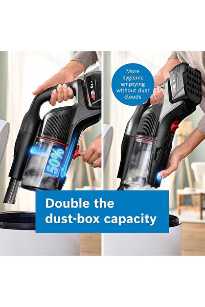 Bosch Unlimited 10 ProPower Cordless Vacuum, 100min Runtime, MicroClean & 6 Modes - BCS1051GB Black