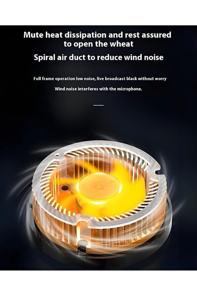 007 ALISMAEEL Magnetic Gaming Tablet Cooler for iPad/Surface/Samsung Tab/Steam Deck with Temp Display &